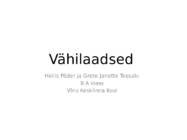 Vähilaadsed