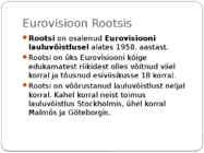POP-muusika ja Eurovisioon Rootsis #7