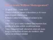 William Shakespeare müüt #2