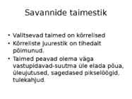 Savannide taimestik