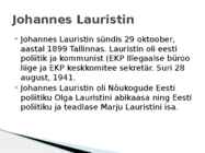 Johannes Lauristin #2