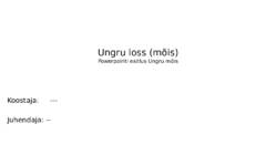 Ungru mõis