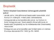 Bioplastikud #5