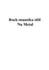Rock-muusika stiil-Nu Metal