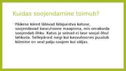 Soojusnähtused kasvuhoones #5