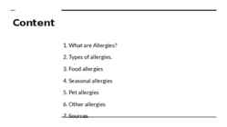 Allergies #2