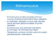 Kliimamuutused #3