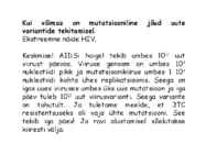 Looduslik valik ja muutlikus #13