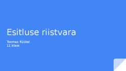 Esitluse riistvara