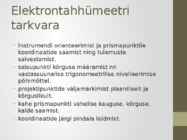 Elektrontahhümeetrite areng #17