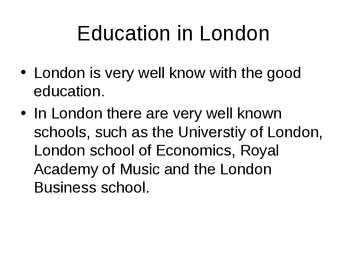 Kokkuvõte Londonist #9