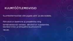 Toiduainete kuumtöötlusviisid #2