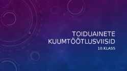 Toiduainete kuumtöötlusviisid