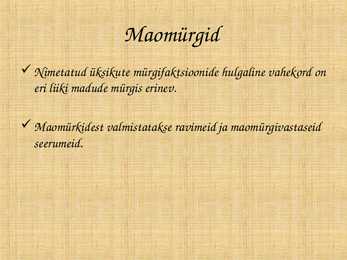 Loomsed mürgid #6