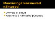 Maavärina iseloomustus #6
