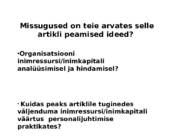 Diferentseeritud lähenemine töötajaskonna planeerimisele kui võimalus tasakaalustada tööjõu nõudlust ja pakkumist #5