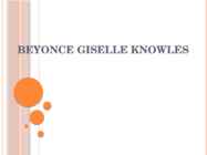 Beyonce Giselle Knowles