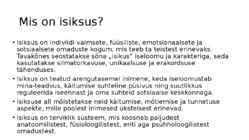 Isiksuseomadused psühholoogia #2