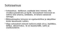 Isiksuseomadused psühholoogia #9