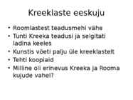 Rooma kultuur #2