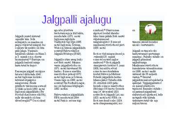 Jalgpall ajalugu