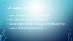 Haiguste levik ning sellega kaasnevad probleemid #5