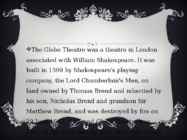 Globe theatre #2