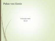 Puhas vesi Eestis