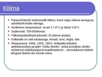 Holland powerpoint 9 klass #8