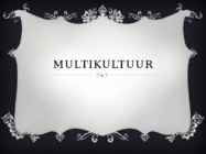 Multikultuur