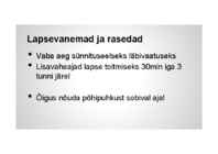Puhkeaja õiguslik korraldus #6