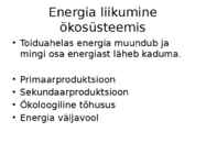 Energiavoog ökosüsteemis #4