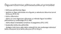 Riigiõigus - Kohtud #3