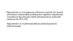 Riigiõigus - Õiguskantsler #2