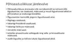 Riigiõigus - Õiguskantsler #4