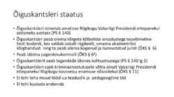 Riigiõigus - Õiguskantsler #10