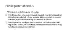 Riigiõigus - Põhiõigused-vabadused ja kohustused #4