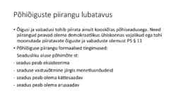 Riigiõigus - Põhiõigused-vabadused ja kohustused #10