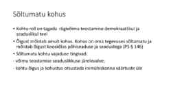 Riigiõigus - Põhiseaduse printsiibid #17
