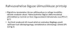 Riigiõigus - Põhiseaduse printsiibid #23