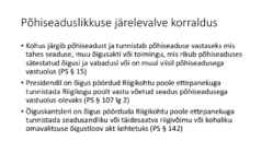 Riigiõigus - Põhiseaduslikkuse järelevalve #3