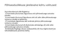 Riigiõigus - Põhiseaduslikkuse järelevalve #10
