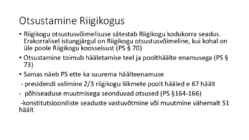 Riigiõigus - Riigikogu #16