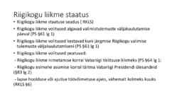 Riigiõigus - Riigikogu #31