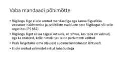 Riigiõigus - Riigikogu #34