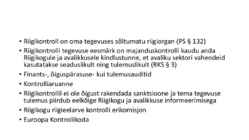 Riigiõigus - Riigikontroll #2