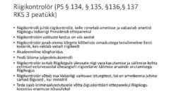 Riigiõigus - Riigikontroll #5