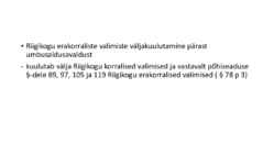 Riigiõigus - Vabariigi President #12