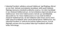Riigiõigus - Vabariigi President #15