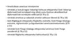 Riigiõigus - Vabariigi President #9